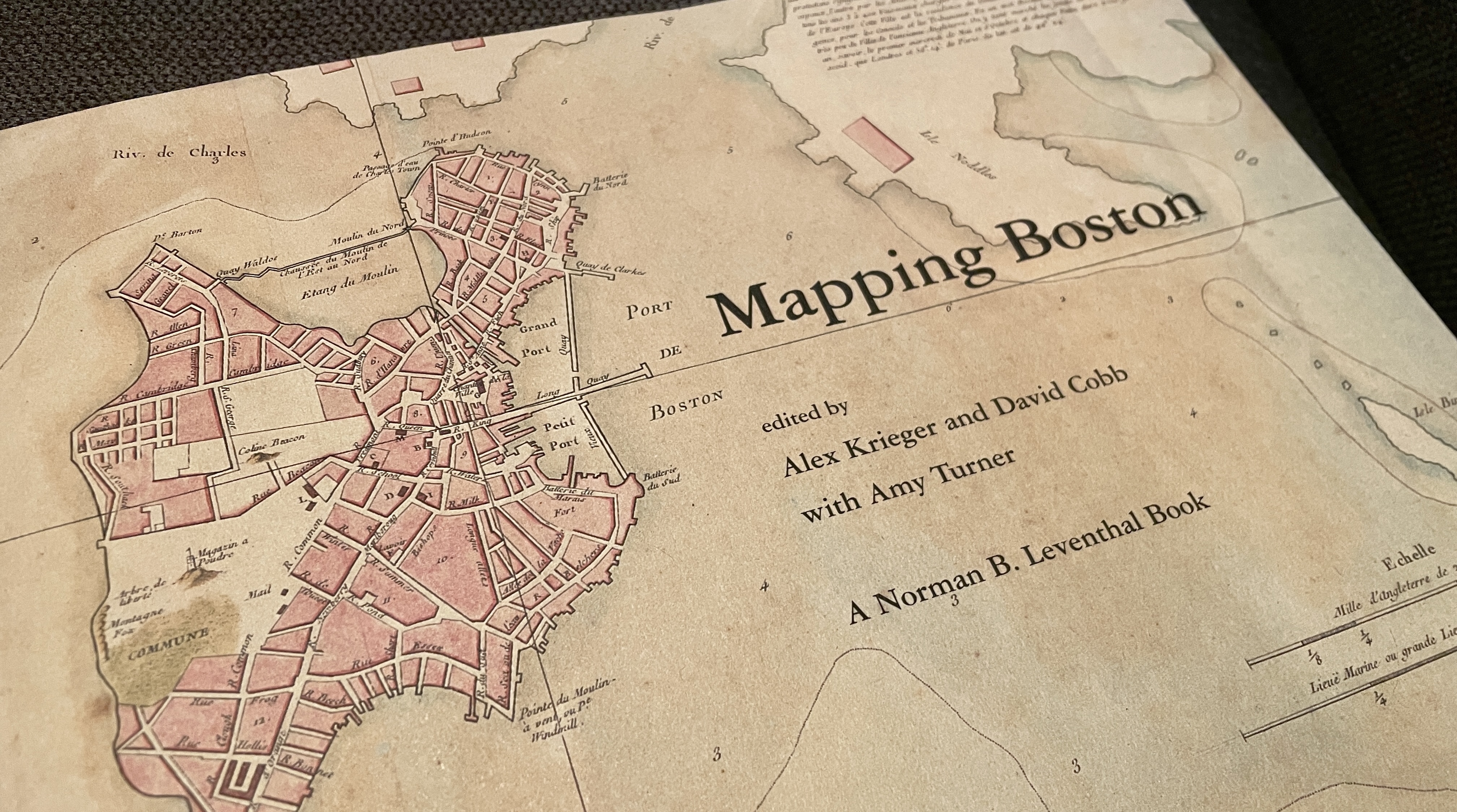 Cover of Mapping Boston, A Norman B. Leventhal book.